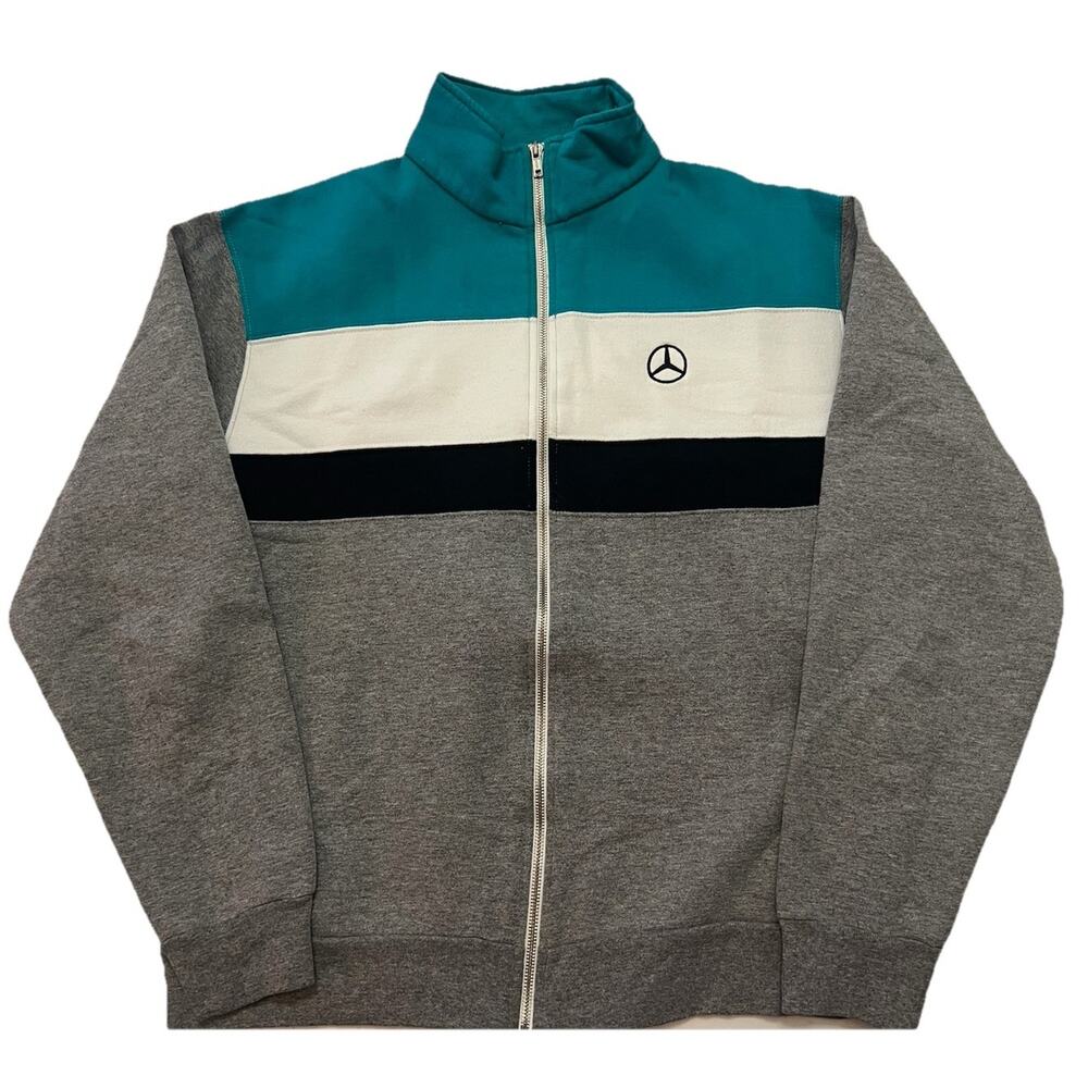 Vintage Mercedes Benz Zip-Up jacket Color Block Size Medium